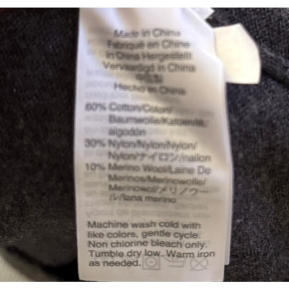 J.CREW Mercantile Merino Wool Crewneck Intarsia French Bulldog Sweater S Gray - Picture 5 of 6